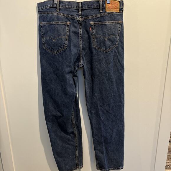 Levis 550 Jeans Mens 40x34 (Tag 40x36) Blue Relaxed Fit Tapered Leg 100% Cotton - Picture 7 of 14